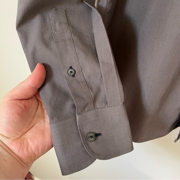 UNTuckit Wrinkle-Free Sangiovese Shirt Grey Size Medium - Picture 6 of 10